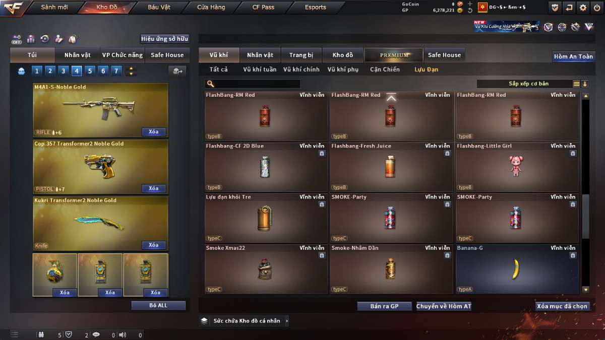 shop acc cf uy tin gia re